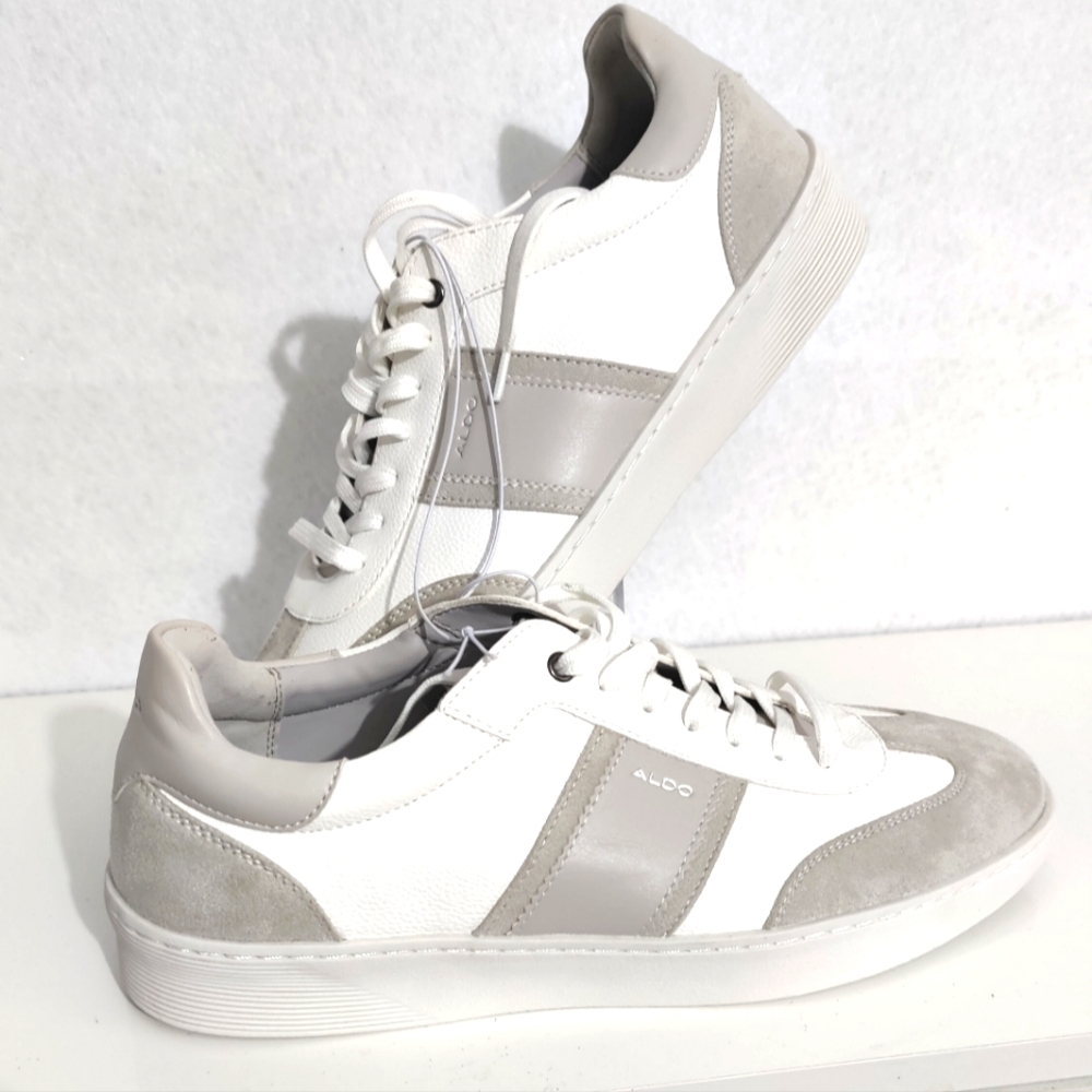 ALDO Trafford/1108833 Sneaker (Men) SIZE 10.5 Beige And White‎